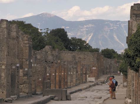 photo of a street in Pompeii