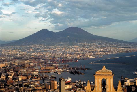 photo of Mt. Vesuvius from Pompeii