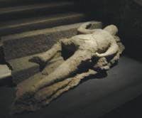 image of a plaster cast of a body