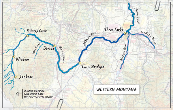 photo of river map